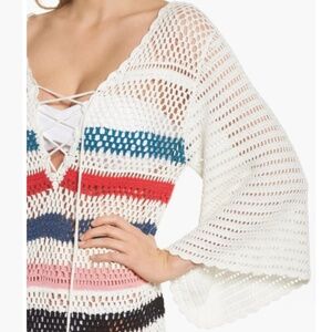 Crocheted Beach Coverup by Muche et Machete Pacific Coast Preppy Dress NWT